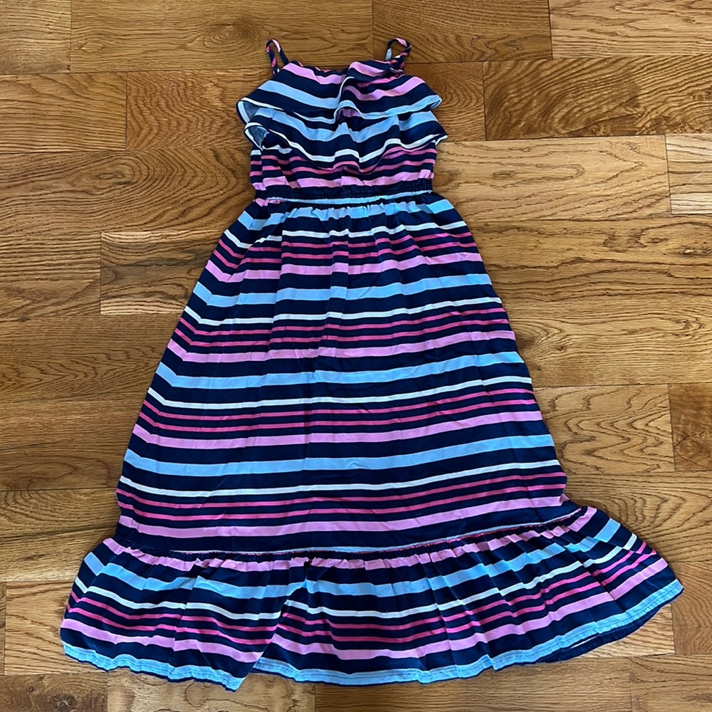 Cherokee long striped dress, girls M